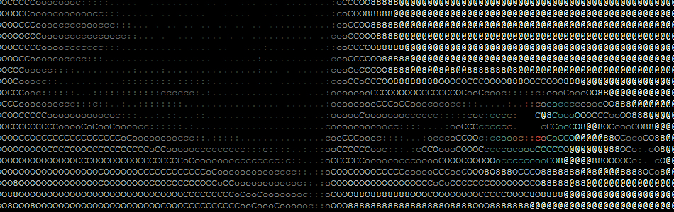 Fonte criada em ASCII